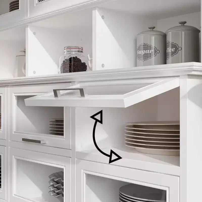 Meuble de cuisine multifonctionnel et garde-manger ; armoire de rangement alimentaire grande capacité