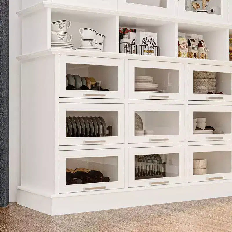 Meuble de cuisine multifonctionnel et garde-manger ; armoire de rangement alimentaire grande capacité