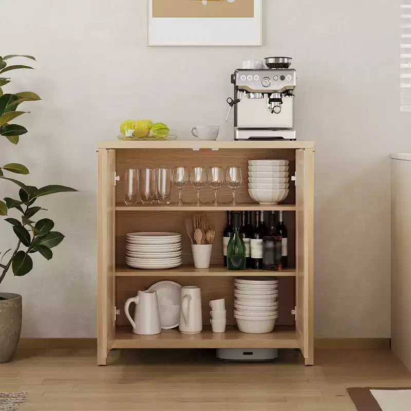 Bahut en rotin, buffet, console de rangement autonome