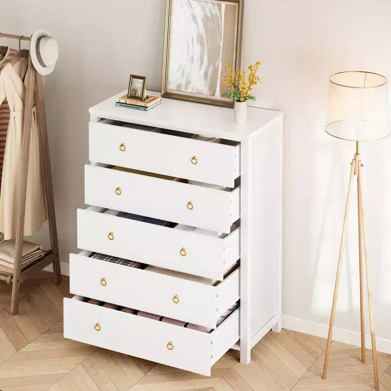 Commode de chambre à 4/5 tiroirs, Grand meuble de rangement pour vêtements