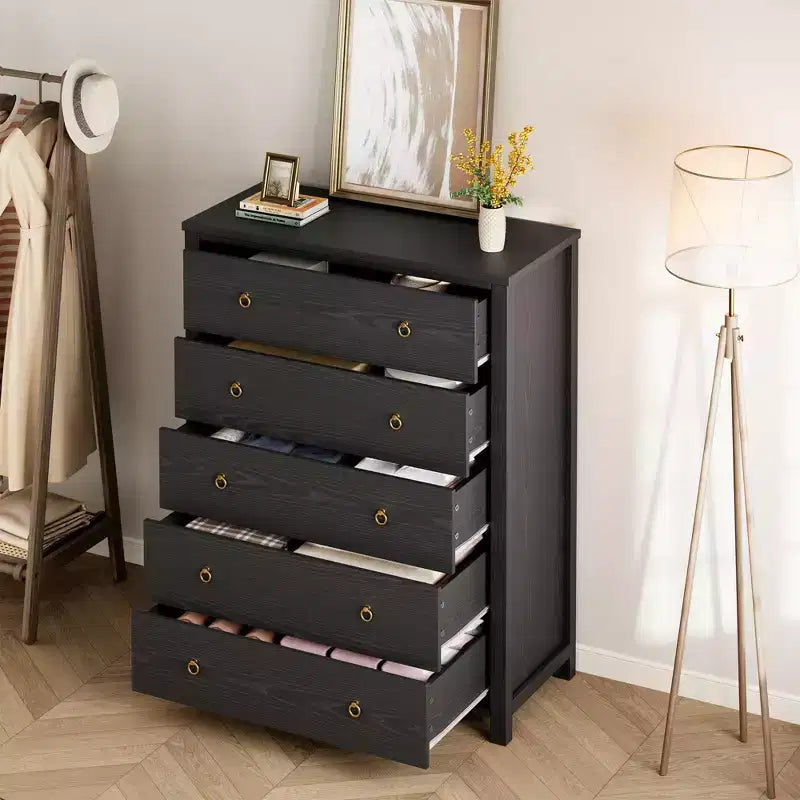 Commode de chambre à 4/5 tiroirs, Grand meuble de rangement pour vêtements