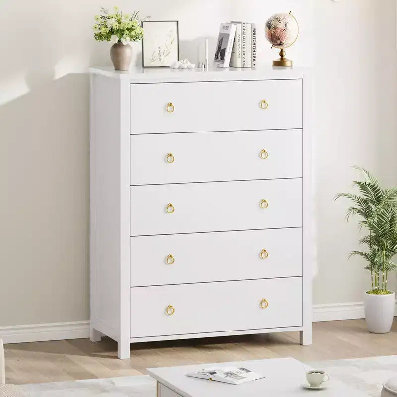 Commode de chambre à 4/5 tiroirs, Grand meuble de rangement pour vêtements