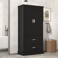 Meuble de rangement de salle de bain avec étagère réglable ; Grand meuble de rangement