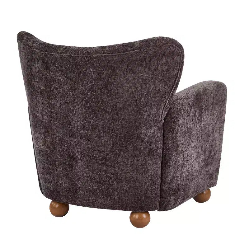 Fauteuil d'appoint contemporain rembourré à oreilles
