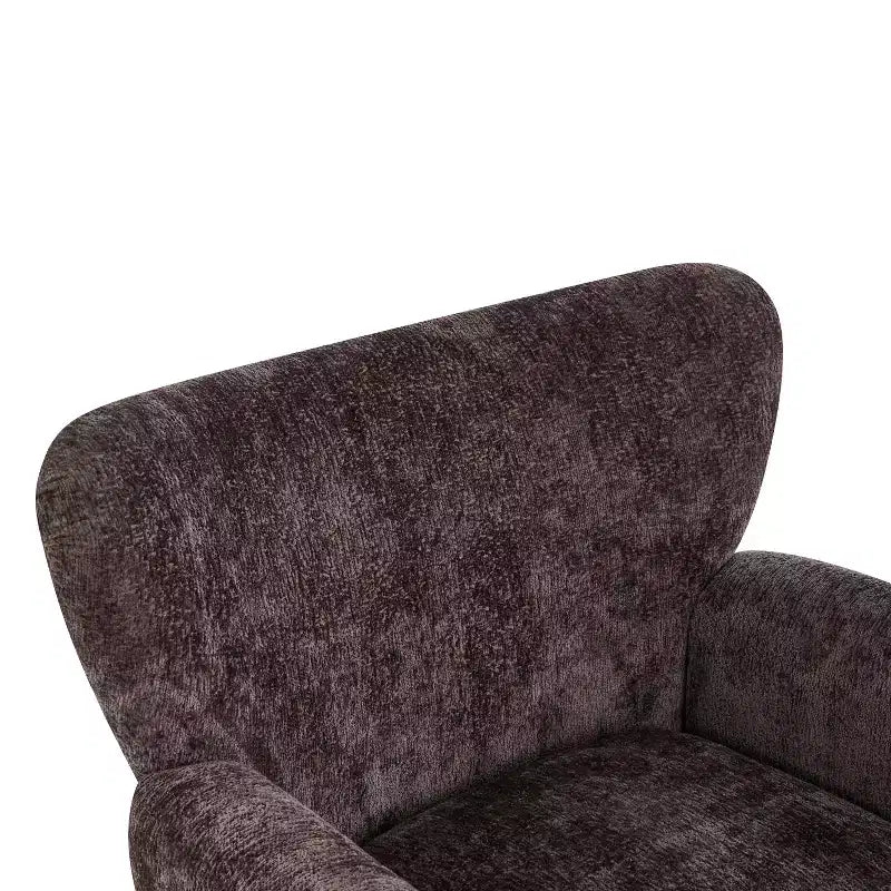 Fauteuil d'appoint contemporain rembourré à oreilles