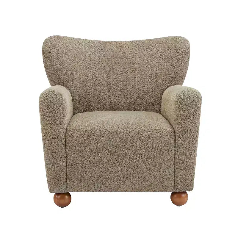 Fauteuil d'appoint contemporain rembourré à oreilles
