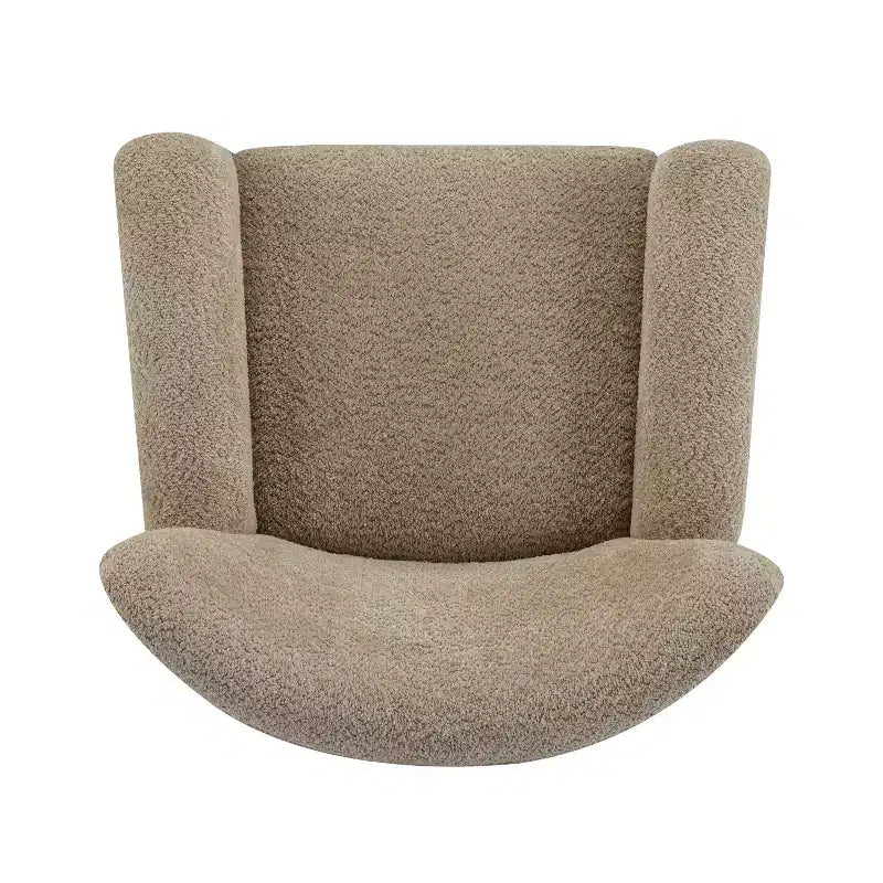 Fauteuil d'appoint contemporain rembourré à oreilles