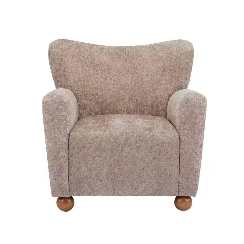 Fauteuil d'appoint contemporain rembourré à oreilles