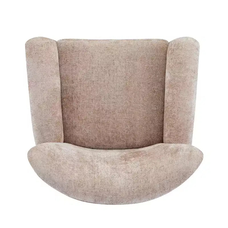 Fauteuil d'appoint contemporain rembourré à oreilles