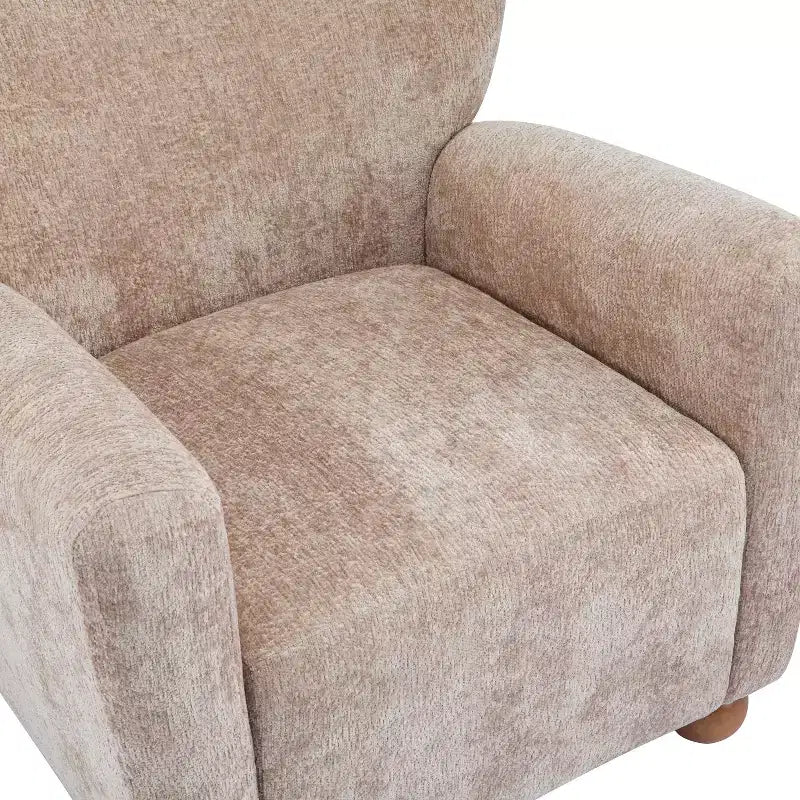 Fauteuil d'appoint contemporain rembourré à oreilles