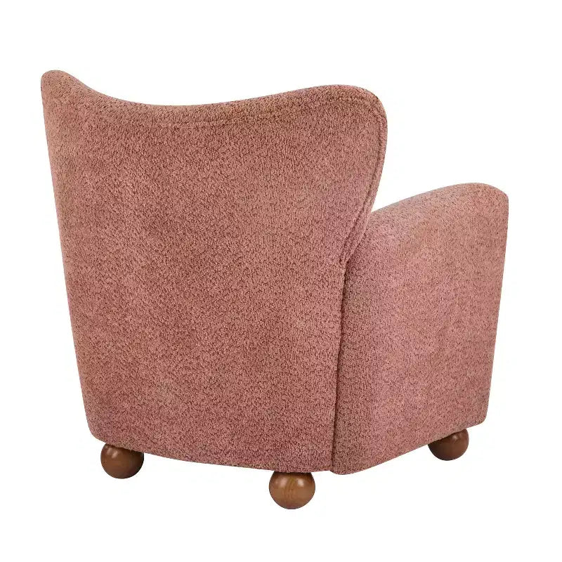 Fauteuil d'appoint contemporain rembourré à oreilles