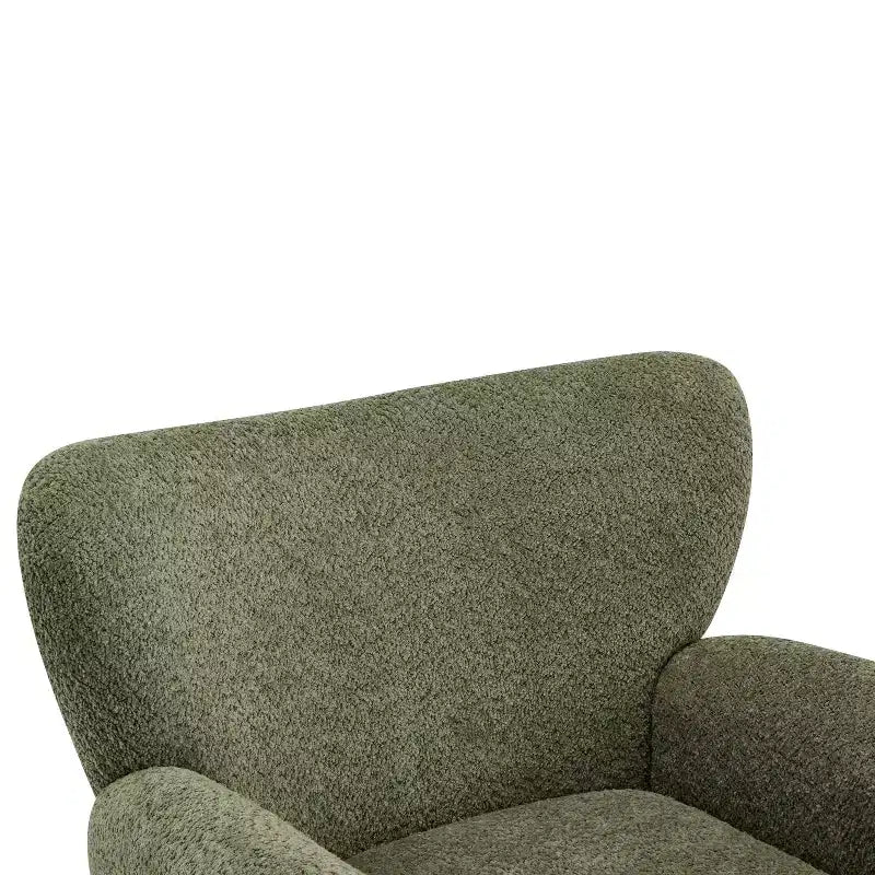 Fauteuil d'appoint contemporain rembourré à oreilles