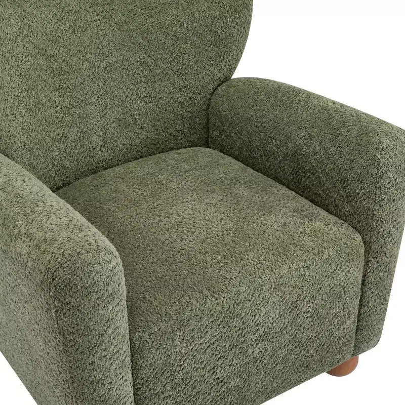 Fauteuil d'appoint contemporain rembourré à oreilles