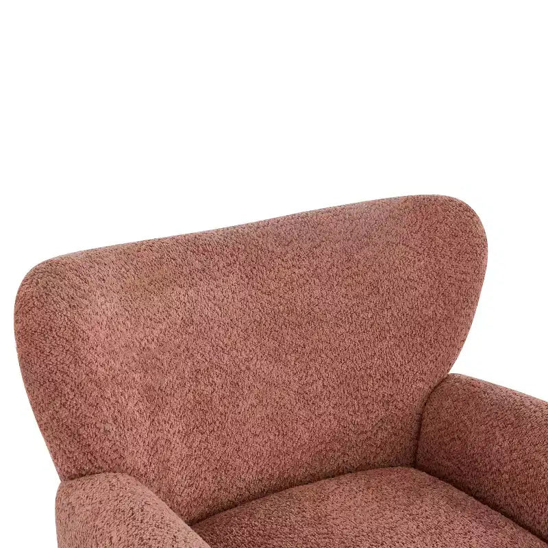 Fauteuil d'appoint contemporain rembourré à oreilles