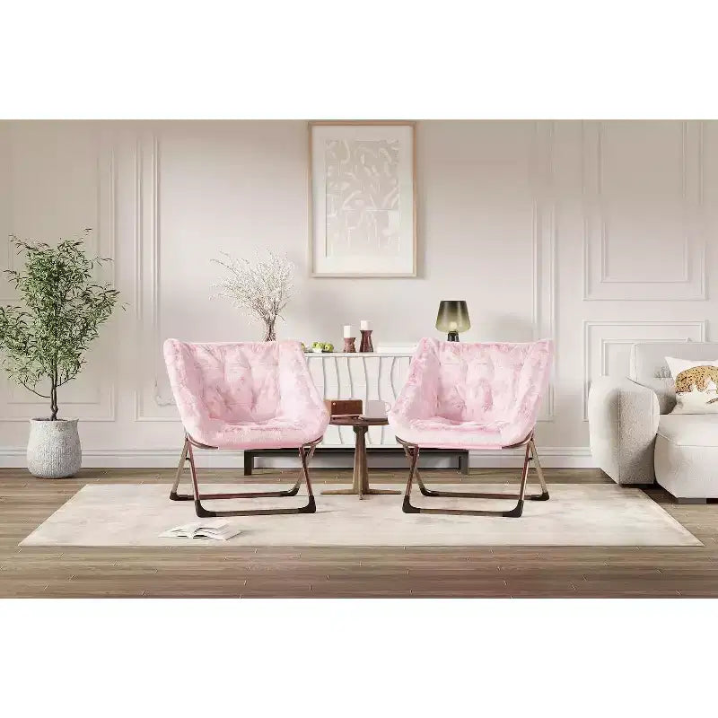 Chaise soucoupe pliante pour adultes ; Chaise longue confortable pour salon