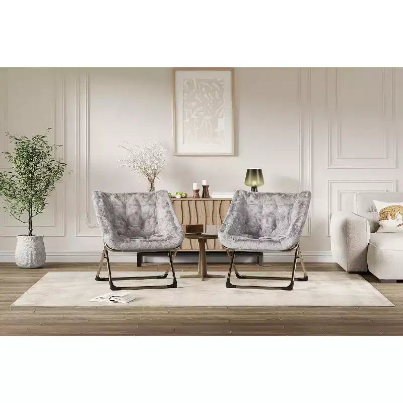Chaise soucoupe pliante pour adultes ; Chaise longue confortable pour salon