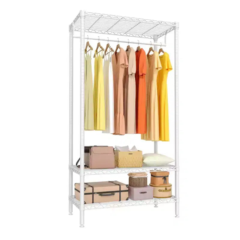 Portant à Vêtements Robuste Portable Organisateur de Penderie