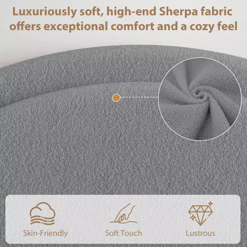 Tiroirs de Rangement pour Lit en Boucle ; Lit Plateforme Rembourré Doux