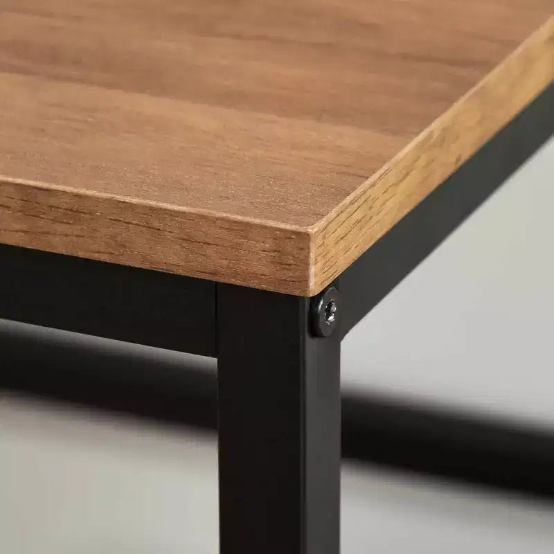 Bureau d'angle informatique en L avec étagères de rangement