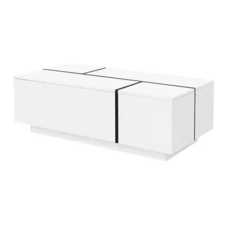 Finition de la table basse de centre moderne ; Table basse extensible
