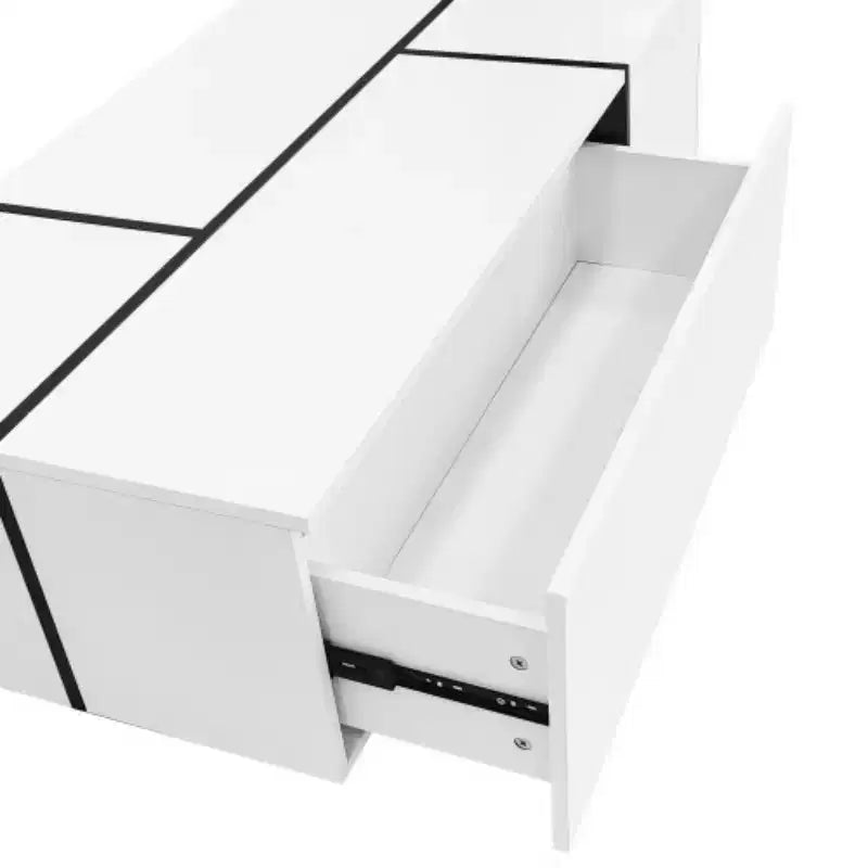 Finition de la table basse de centre moderne ; Table basse extensible