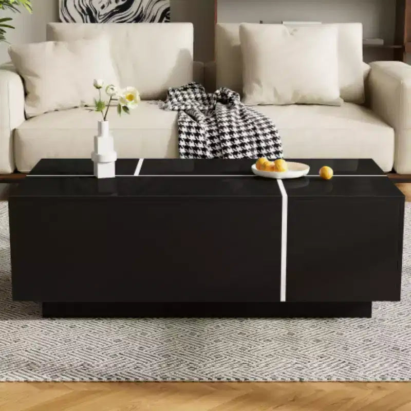 Finition de la table basse de centre moderne ; Table basse extensible