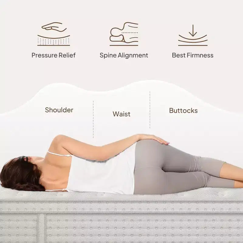 Matelas hybride ; Matelas ergonomique de luxe ; Matelas en mousse à mémoire de forme