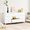 Commode à 9 tiroirs ; Commode en bois avec dispositif coulissant et anti-basculement