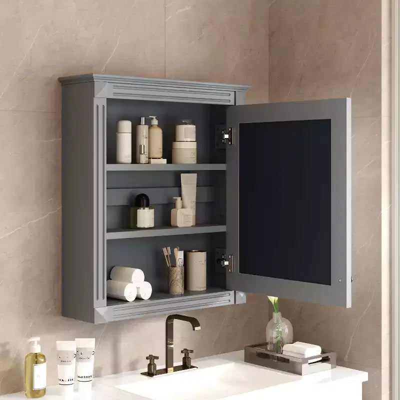 Meuble de rangement mural de salle de bain avec miroir Armoire à pharmacie