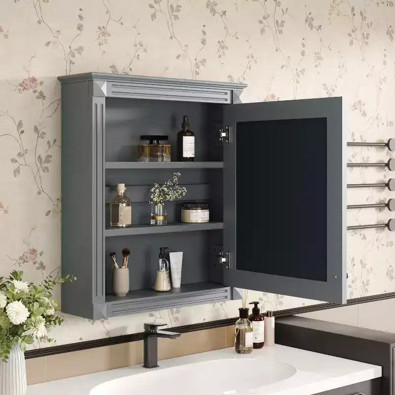 Meuble de rangement mural de salle de bain avec miroir Armoire à pharmacie
