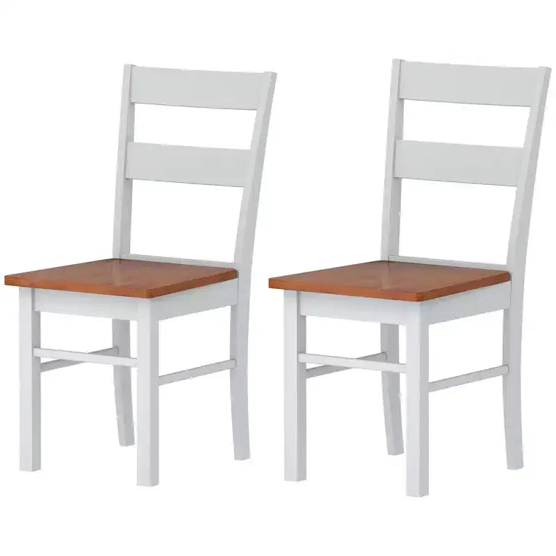 Chaises de salle à manger de ferme Chaises de table de cuisine en bois d'hévéa