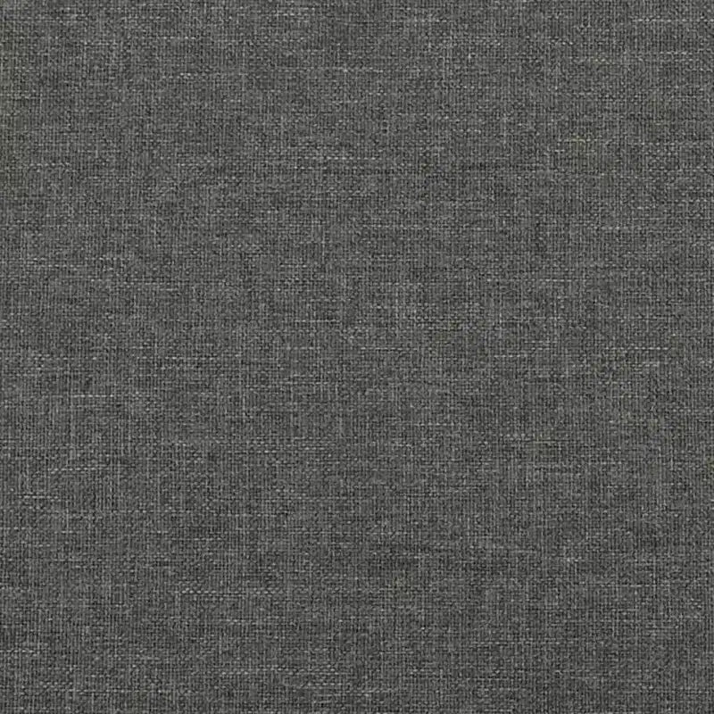 Cadre de lit sommier tapissier gris foncé jumeau XL en tissu