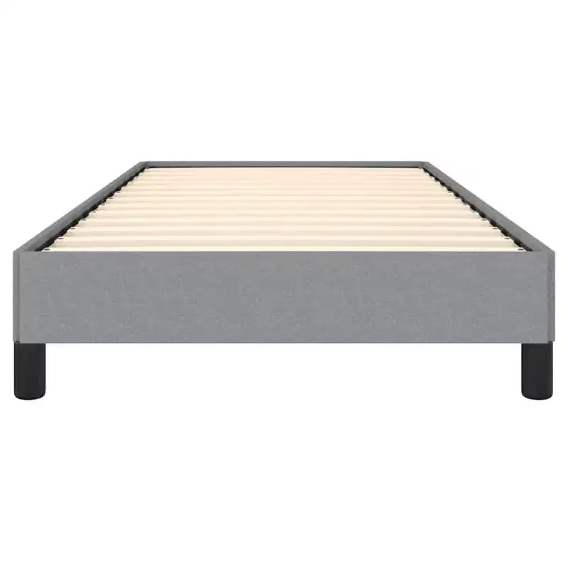 Cadre de lit en polyester gris clair; Contreplaqué; Bois manufacturé Twin XL