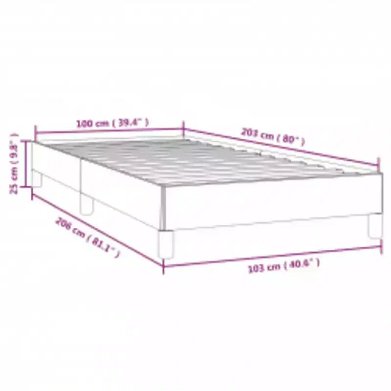 Cadre de lit en polyester gris clair; Contreplaqué; Bois manufacturé Twin XL