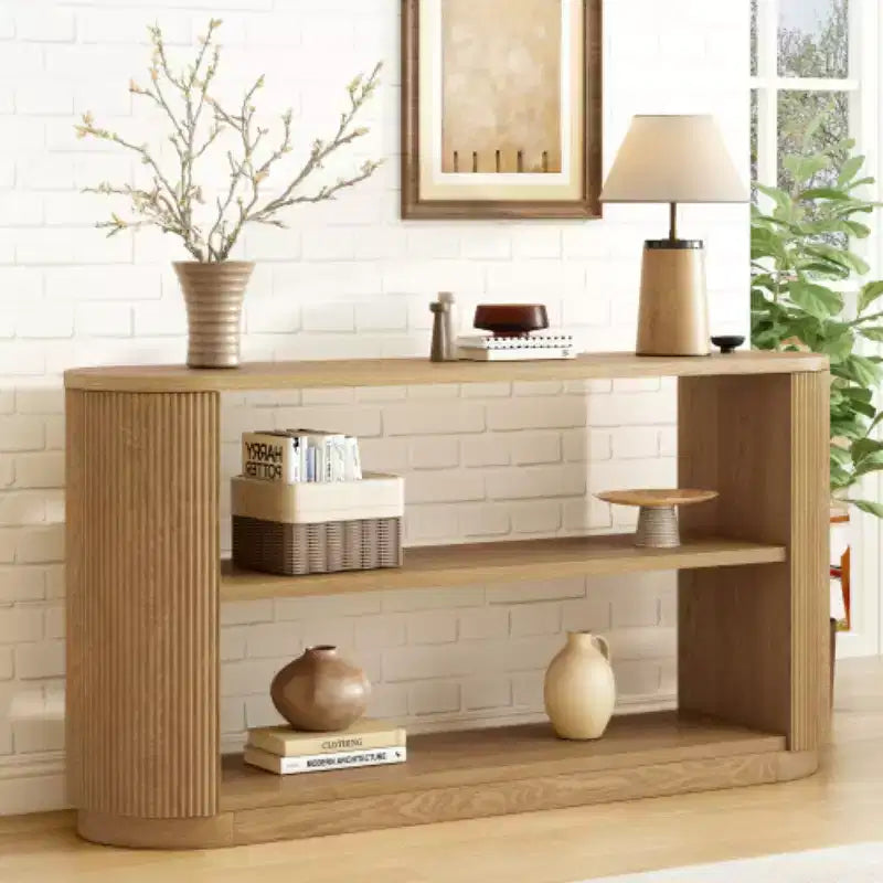 Console d'entrée moderne avec étagère ouverte