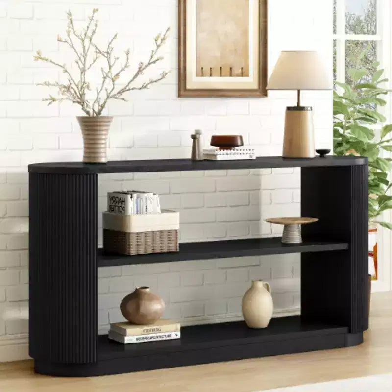 Console d'entrée moderne avec étagère ouverte