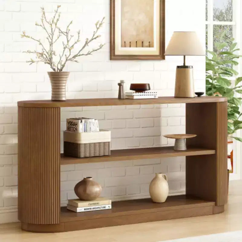 Console d'entrée moderne avec étagère ouverte