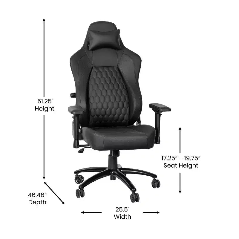 Chaise de jeu ergonomique à dossier haut et réglable