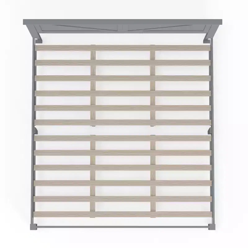 Lit plateforme en bois massif de style ferme