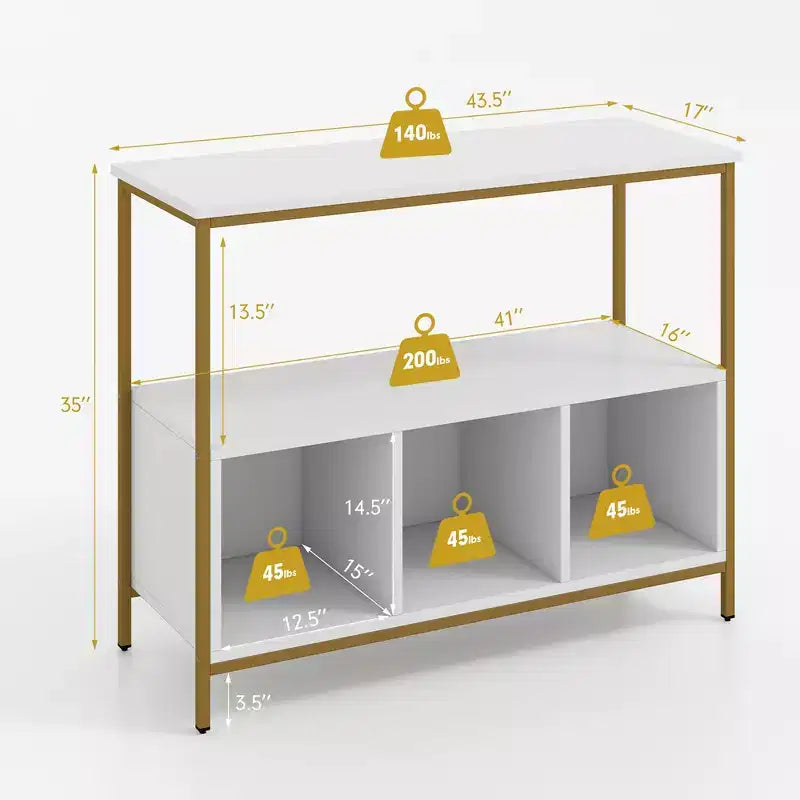 Buffet Bahut Meuble de Rangement de Cuisine Étagère Ouverte