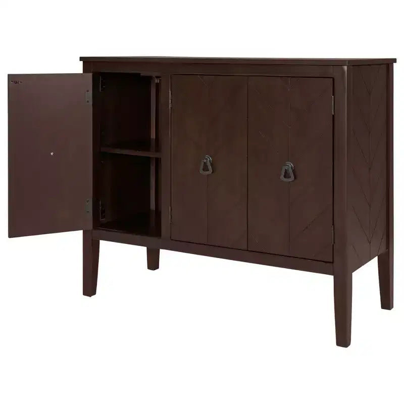 Meuble de rangement d'appoint avec étagère réglable