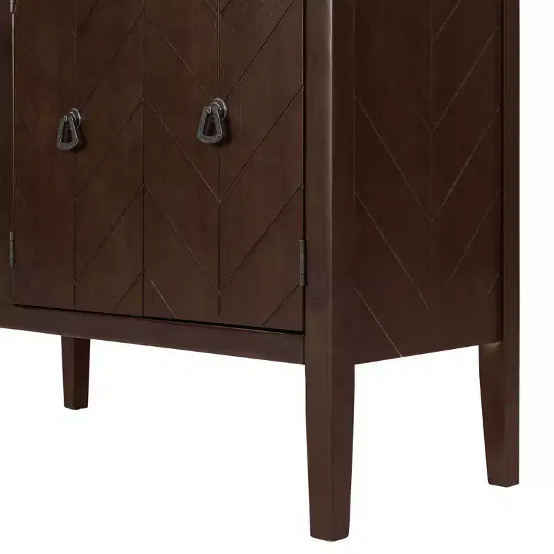 Meuble de rangement d'appoint avec étagère réglable