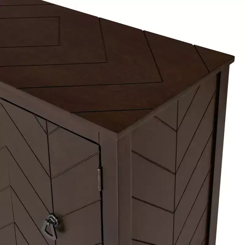 Meuble de rangement d'appoint avec étagère réglable